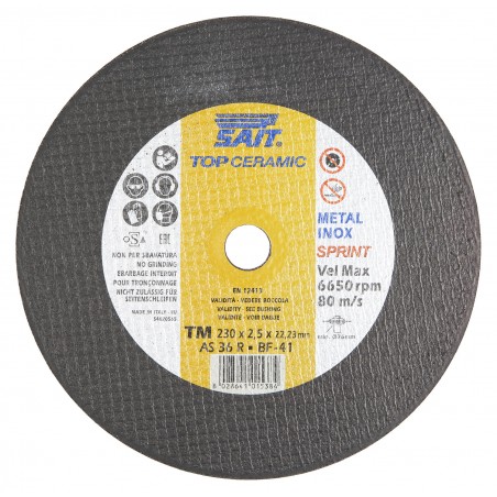 Metalo pjovimo diskas SAIT-Top AS36S 230x2,5x22,23 (CERAMIC-TM)
