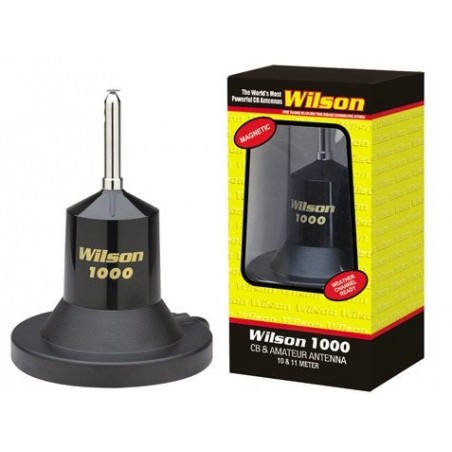 Wilson 1000 Magnet Silver Coil  27-28 MHz ajoneuvoantenni magneettijalustalla