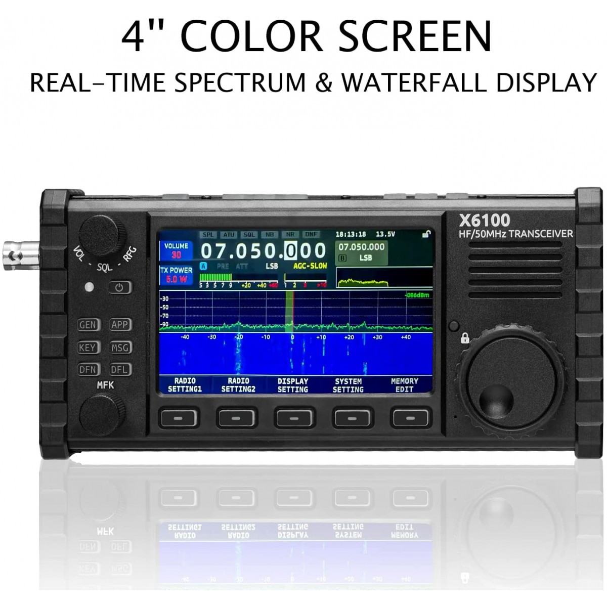 Xiegu X6100 10 W HF/50MHz SDR transceiver