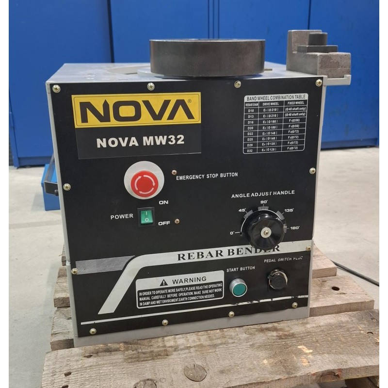 NOVA MW-32 metalo / armatūros lenkimo staklės 32 mm OUTLET