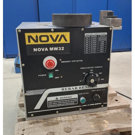 NOVA MW-32 metalo / armatūros lenkimo staklės 32 mm OUTLET