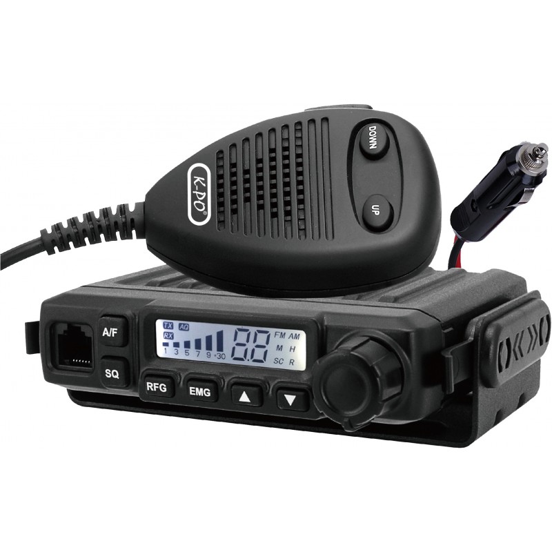 K-100 Mini V2 LA-radiopuhelin 12 V DC pistokeliittimellä