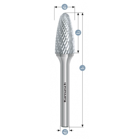 Karnasch Rotary burr - Form/Shape F