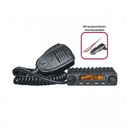 Albrecht AE-6110 MINI PLUS CB-radio med två strömkablar