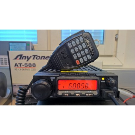 Anytone AT-588 RHA ajoneuvoradiopuhelin 66-88 MHz