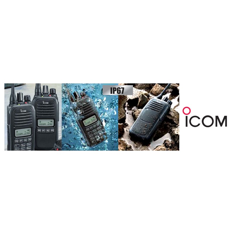 Icom IC-F1000 VHF-käsiraadio professionaalseks kasutamiseks.