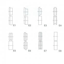 Papildomi ritinėliai lenkimo staklėms E1-E8 (TB12 ir T-12)