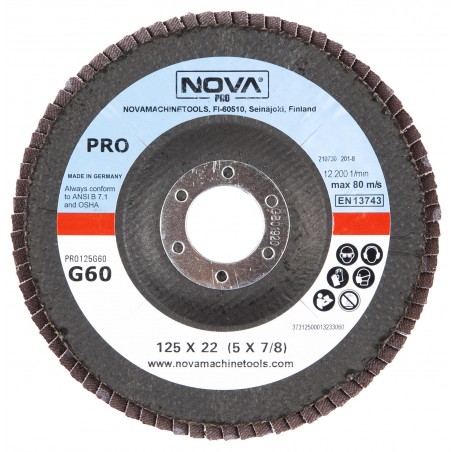 NOVA Pro universalus lamelinis diskas 125X22,2 (5 X 7/8)